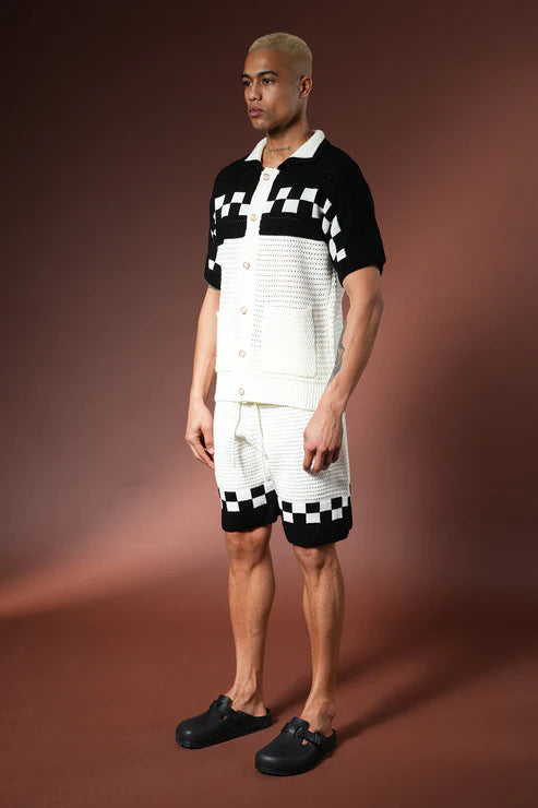Ensemble Crochet Riviera – Noir & Blanc