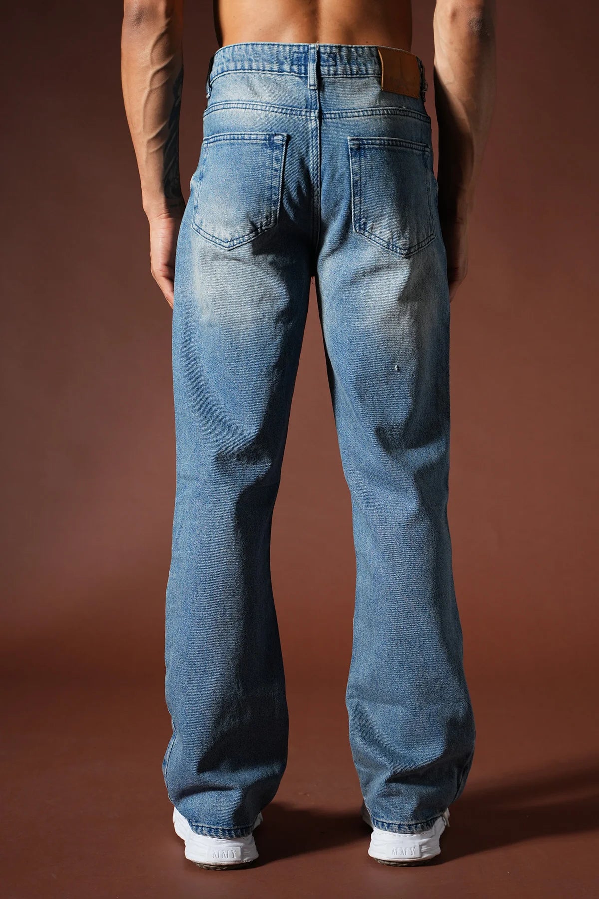 Jean Straight Vintage – Bleu Délavé