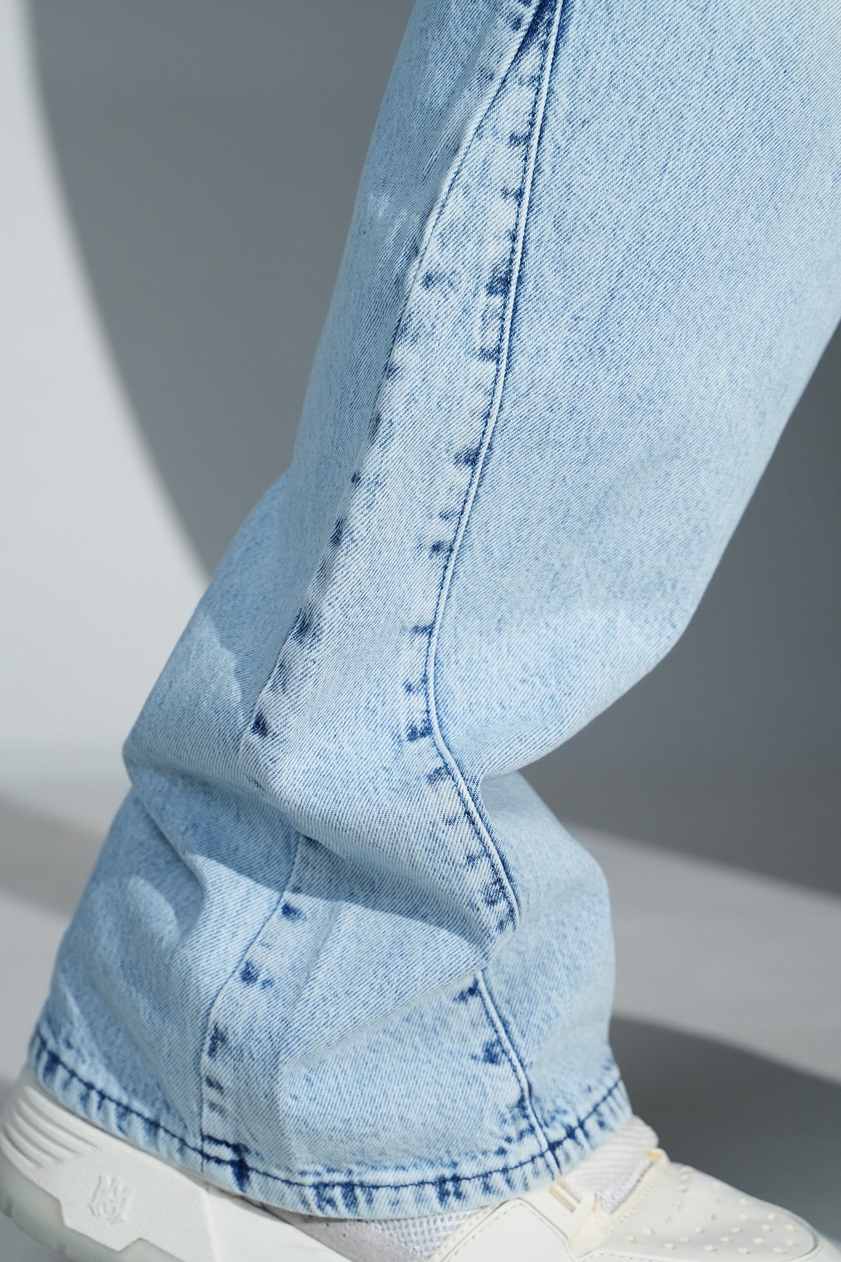 Jean Large Bleu Clair Délavé