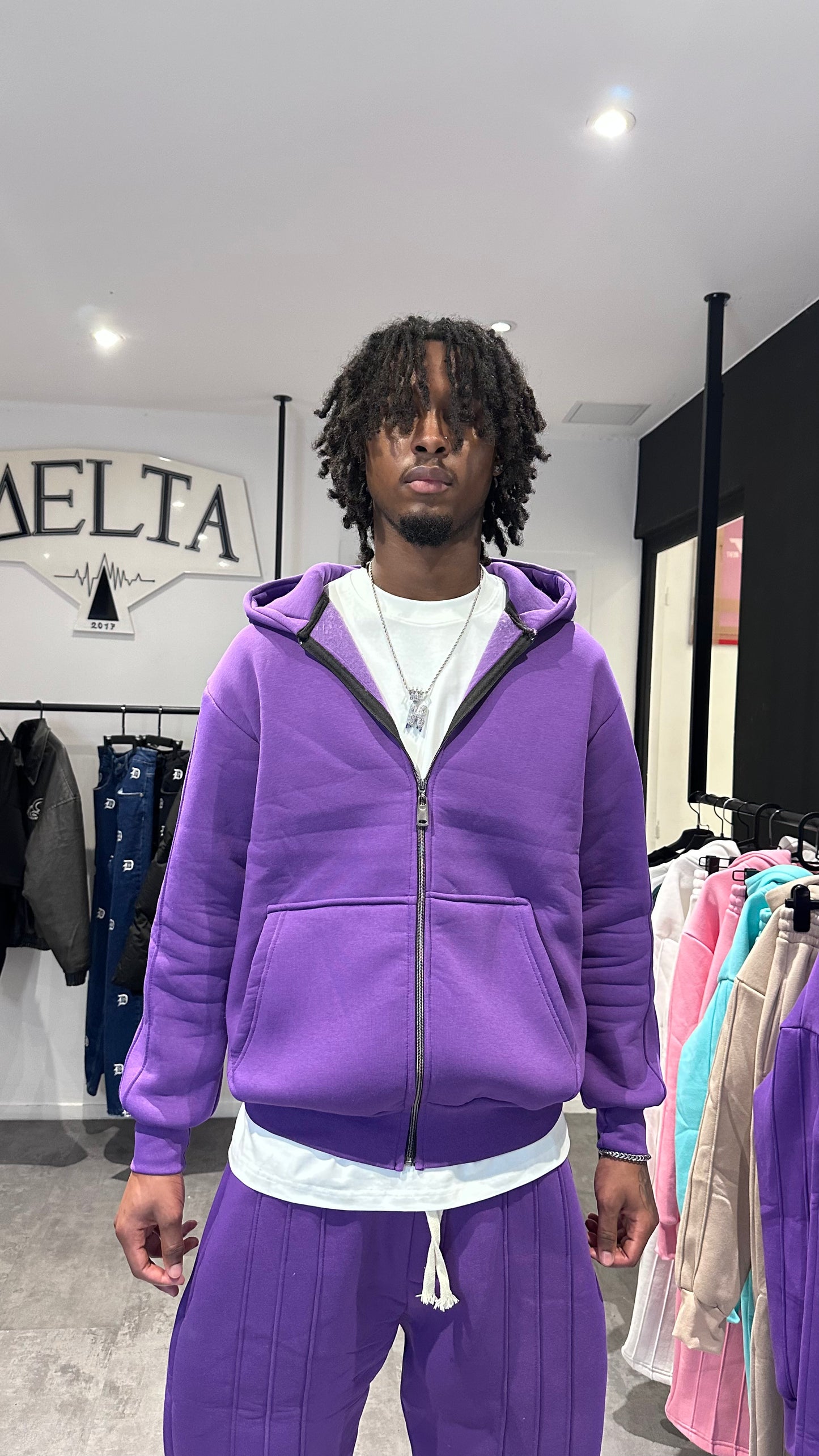 Ensemble oversize Violet