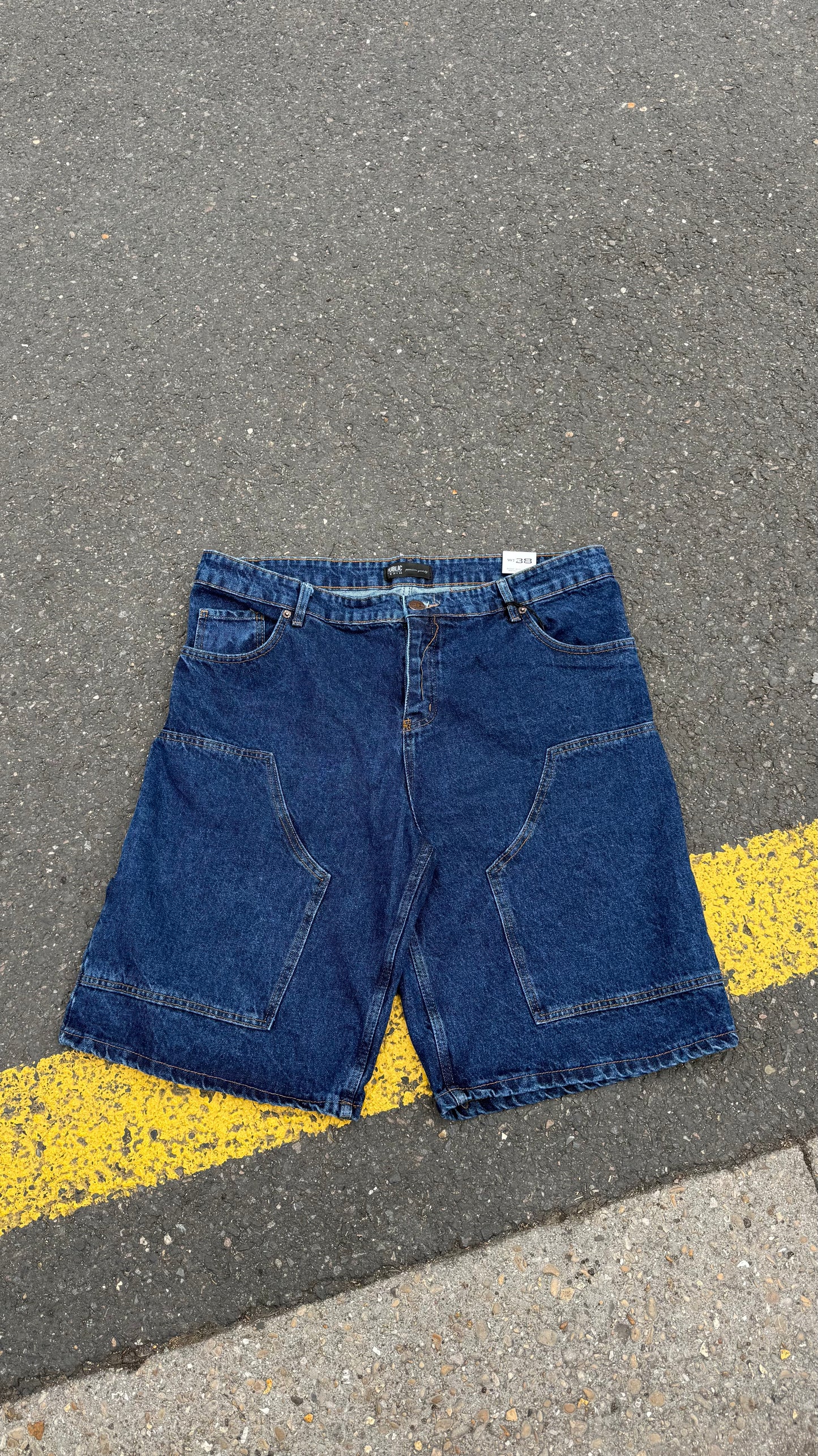 Short Denim Utility – Bleu Indigo