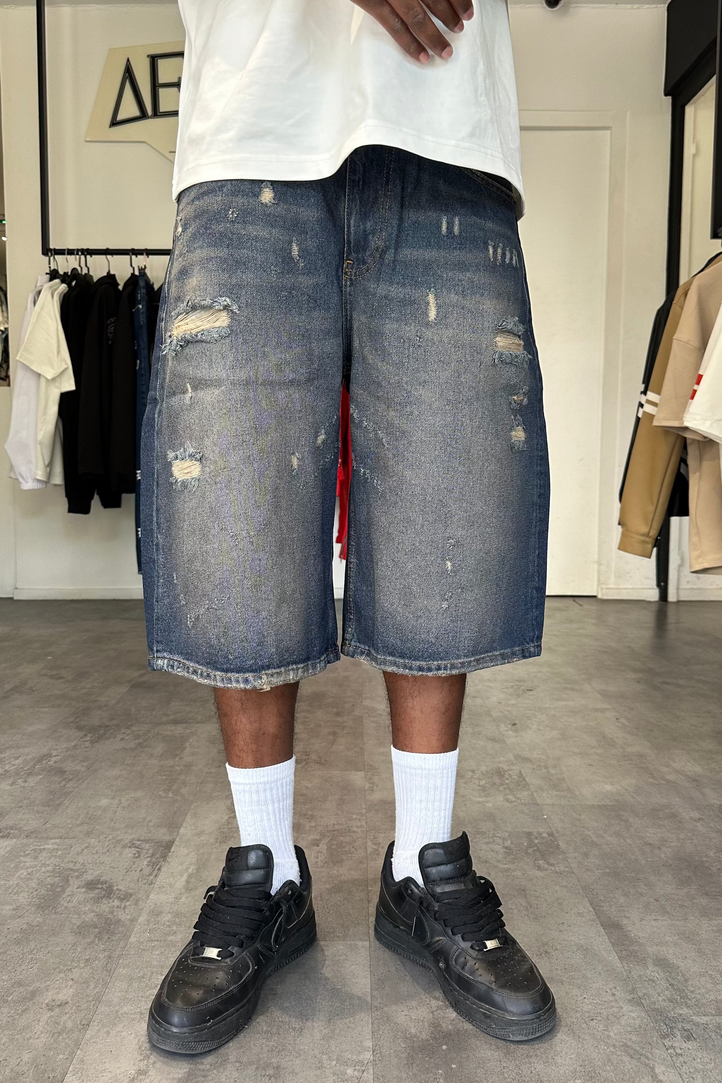 Short en jean long – Destroy Vintage