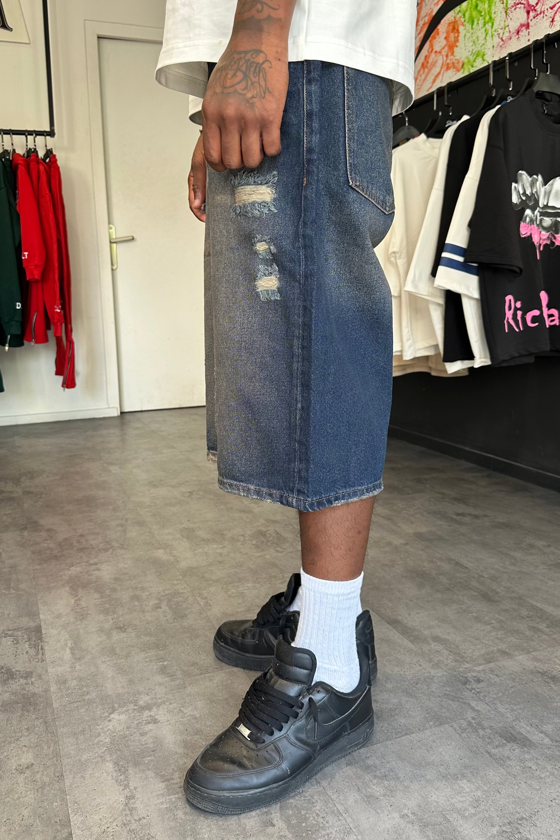 Short en jean long – Destroy Vintage