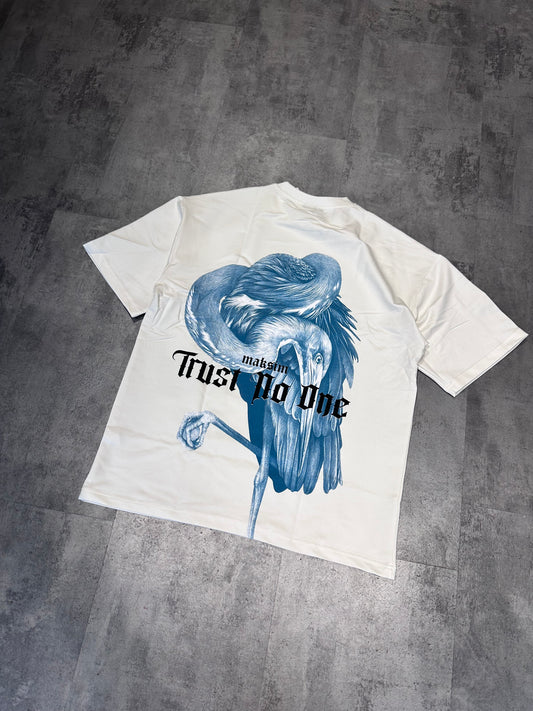 T-Shirt "Trust no one" Blanc
