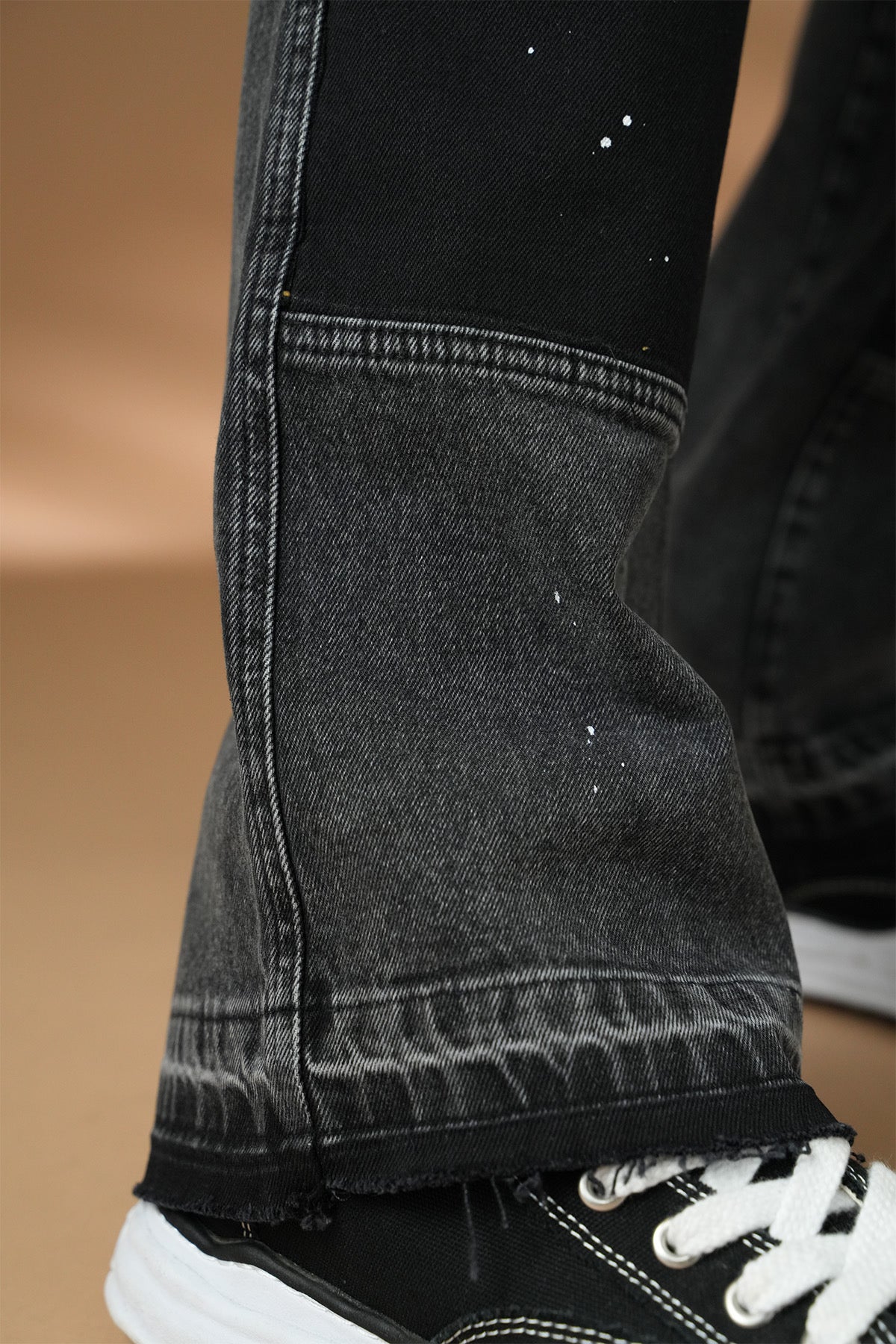 Jean flare denim noir IKAO