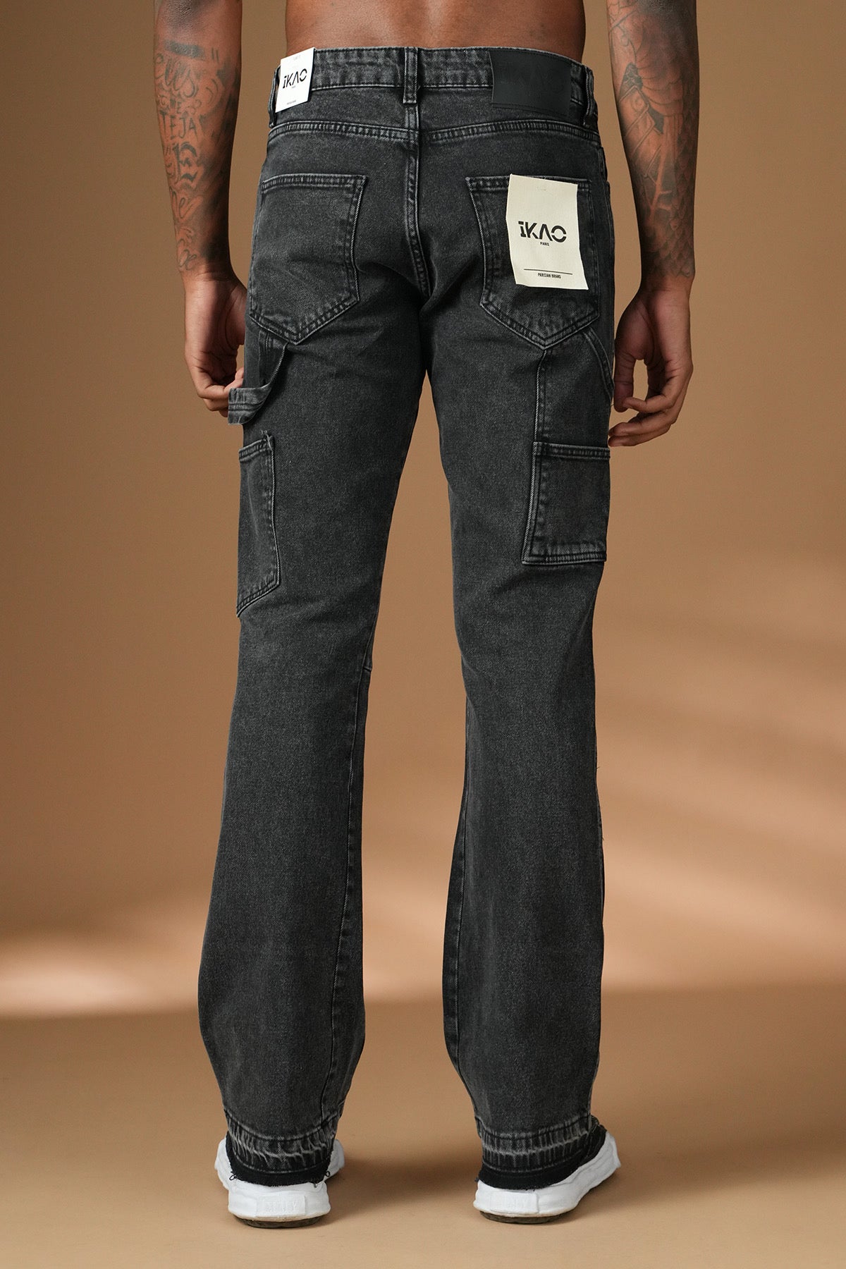 Jean flare denim noir IKAO