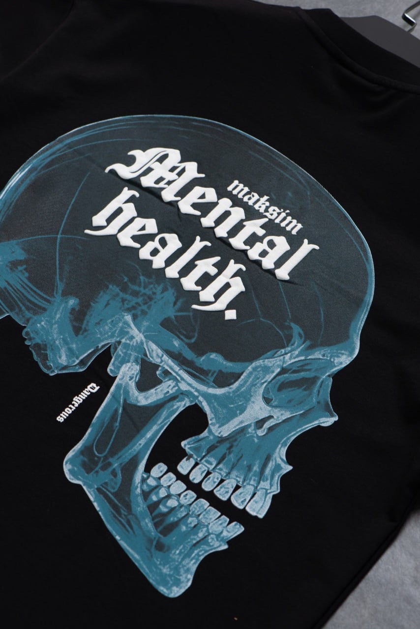 T-Shirt "Mental Health" Noir