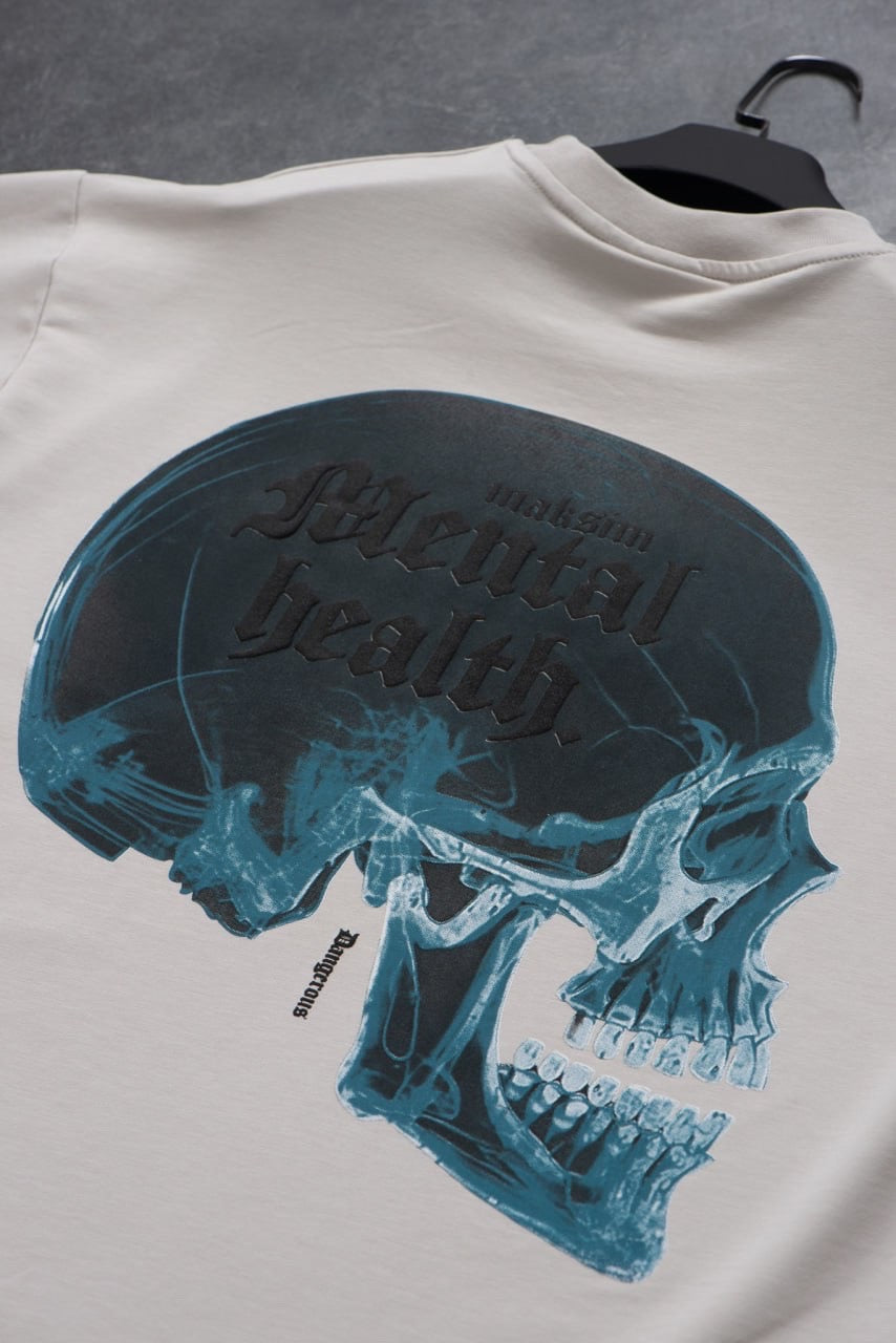 T-Shirt "Mental Health" Blanc