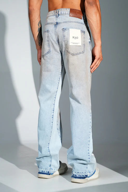 Jean Flare Délavé IKAO Bleu Clair