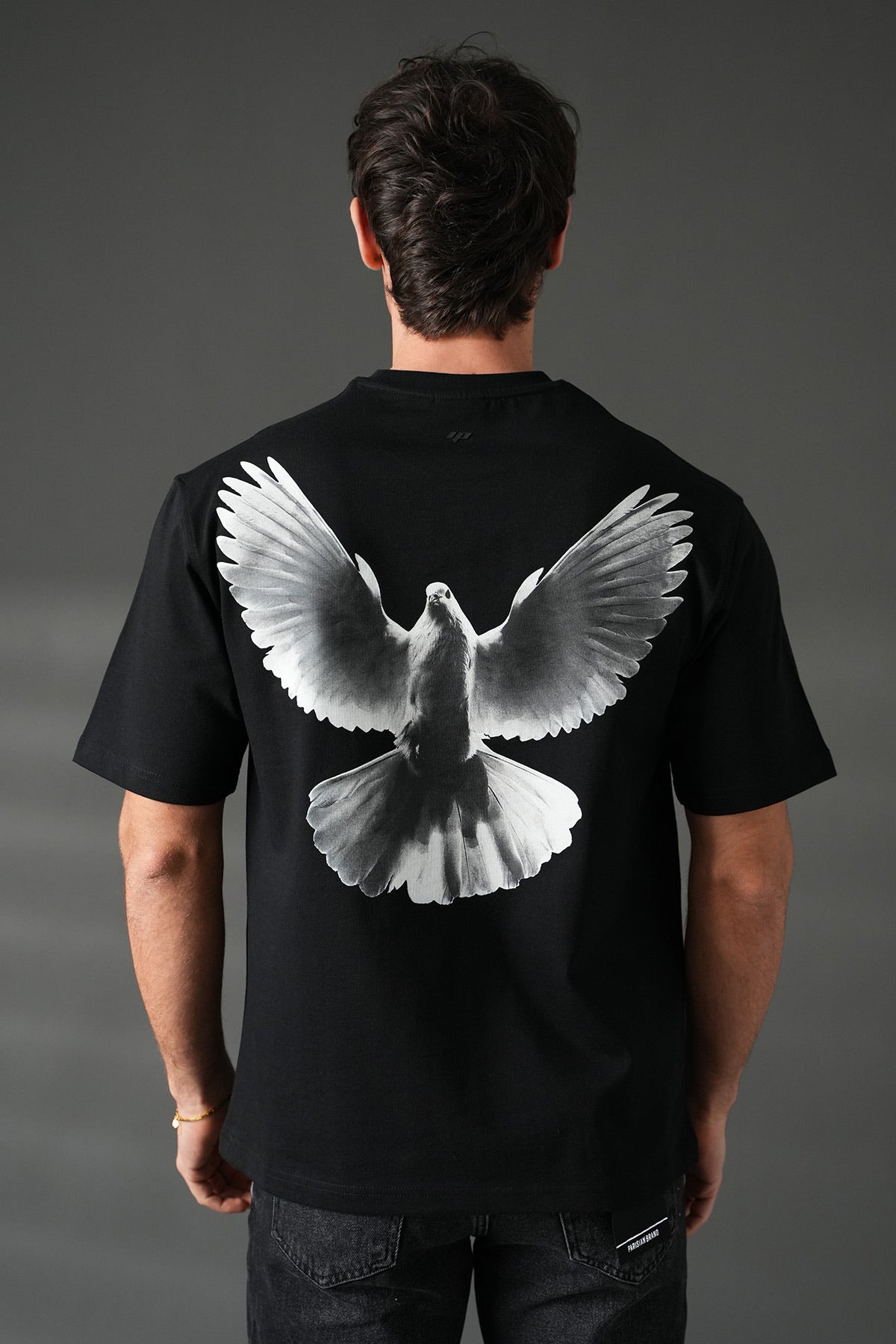 T-shirt avec imprimé colombe