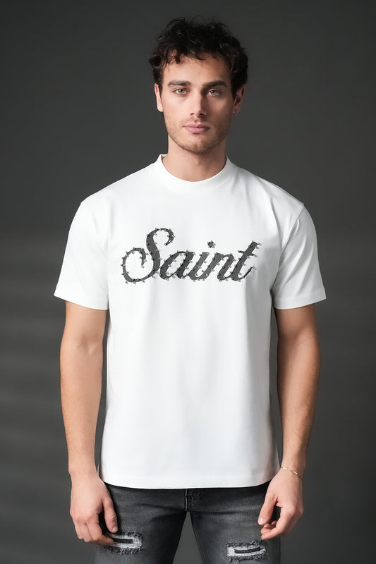 T-shirt avec logo strass