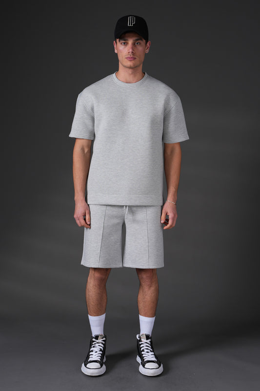 Ensemble en molleton gris coupe oversize