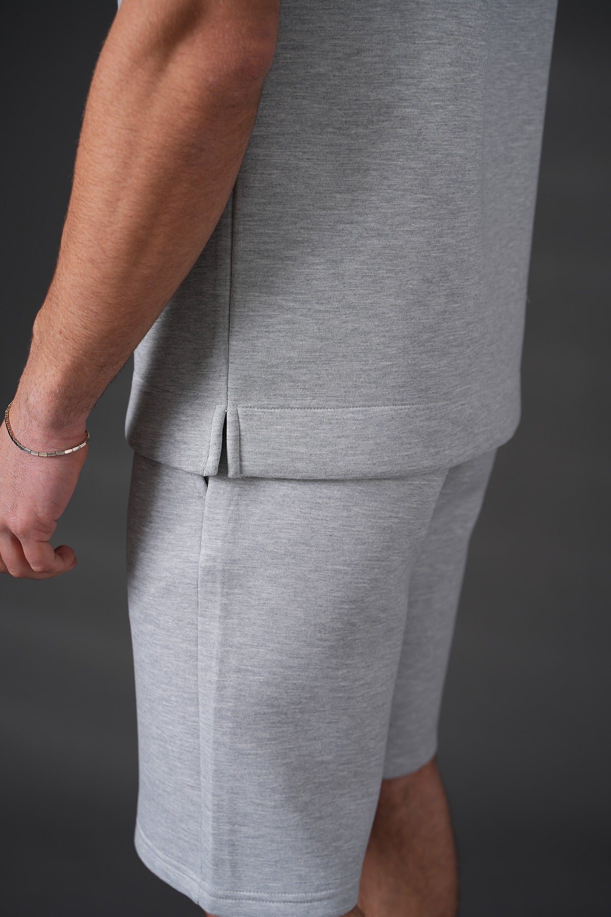 Ensemble en molleton gris coupe oversize