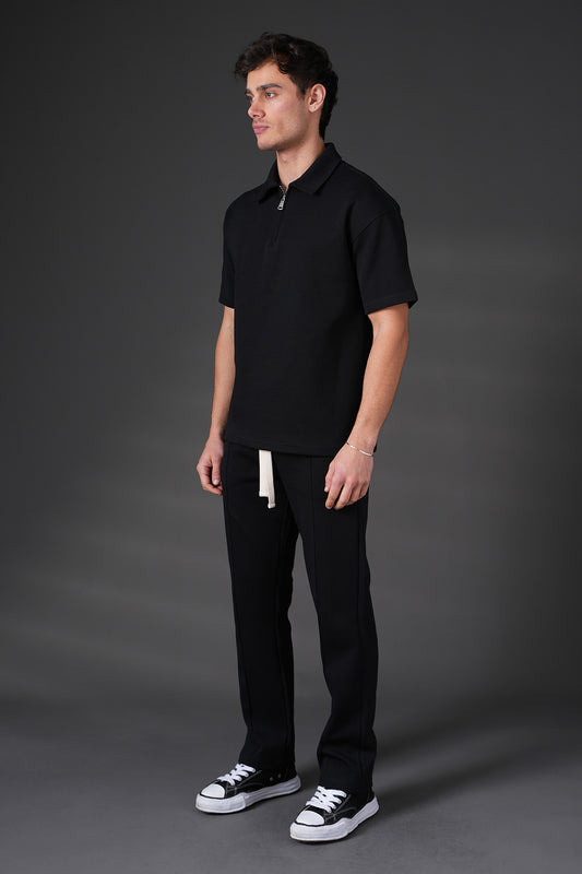 Ensemble Polo Zippé & Pantalon noir