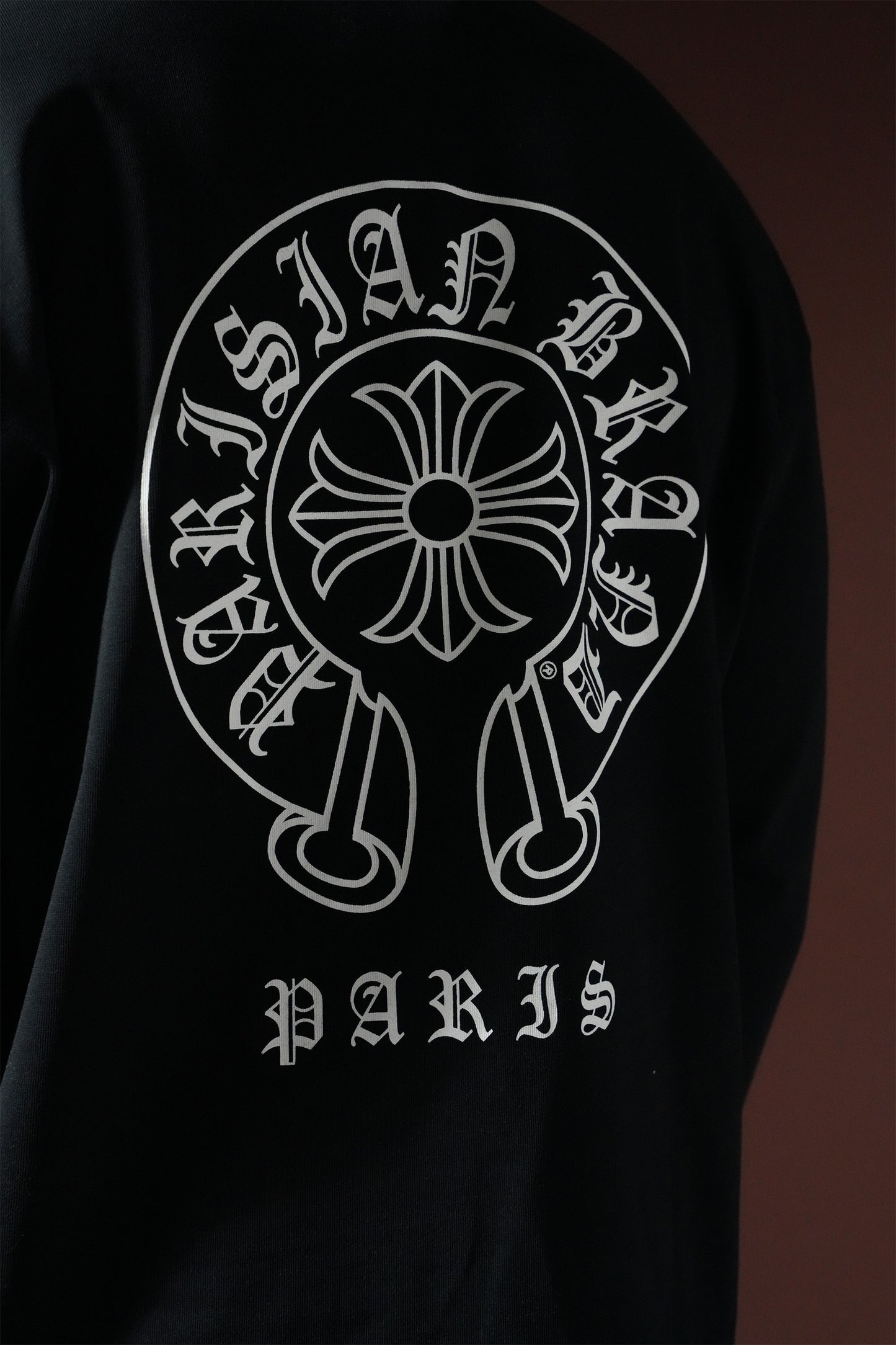 T-shirt Manches Longues Imprimé – Noir