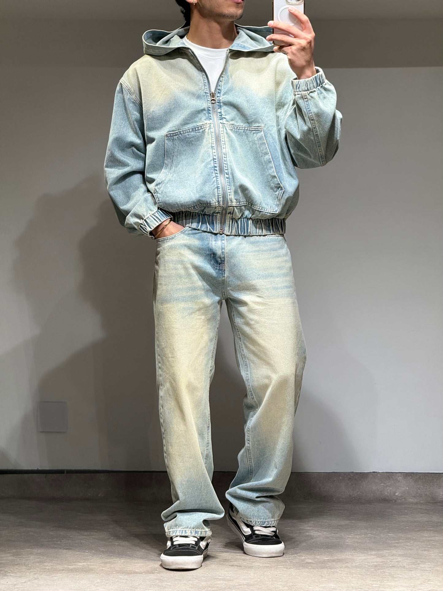 Ensemble Denim Premium – Veste à Capuche & Jean