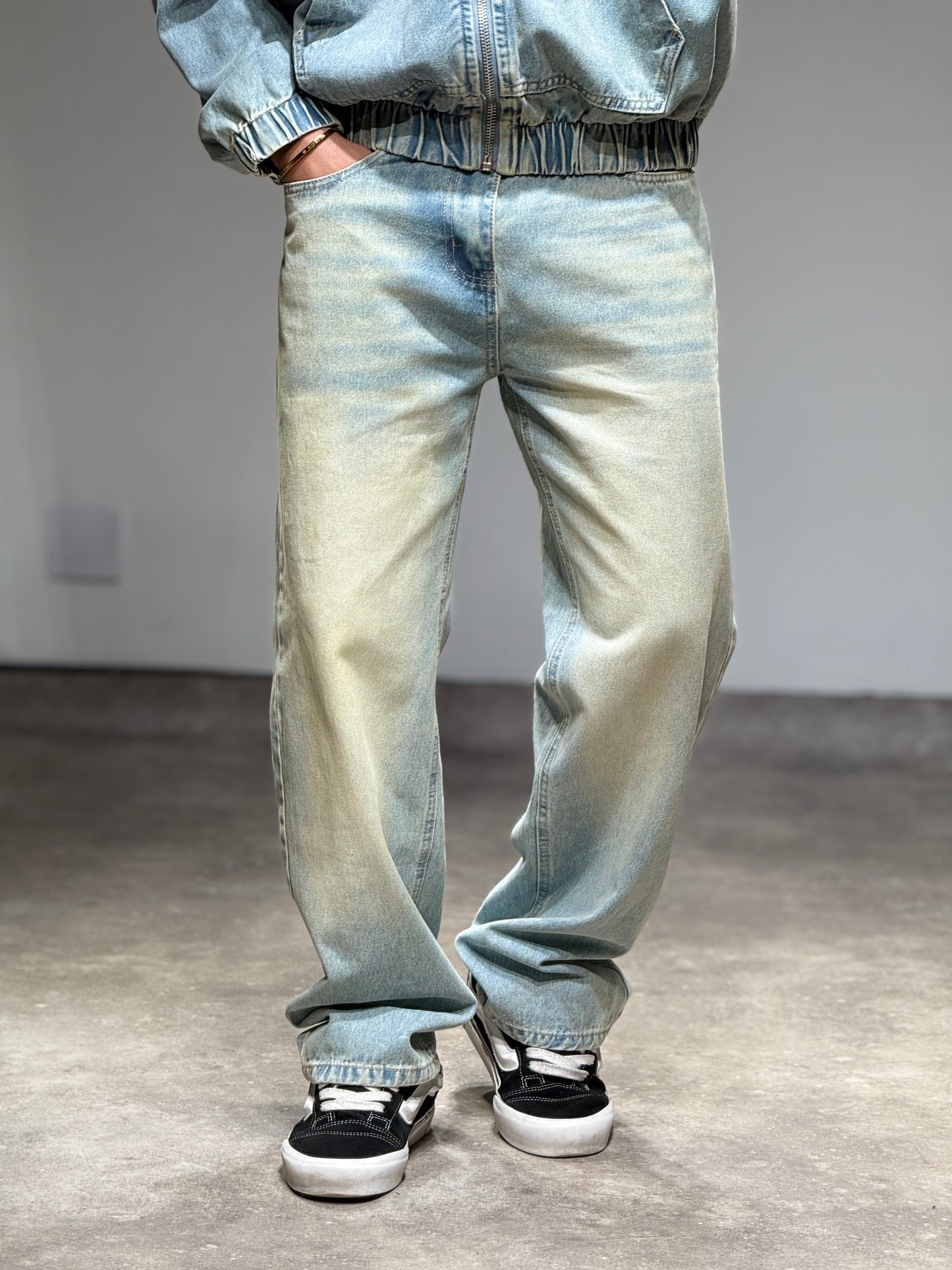 Ensemble Denim Premium – Veste à Capuche & Jean