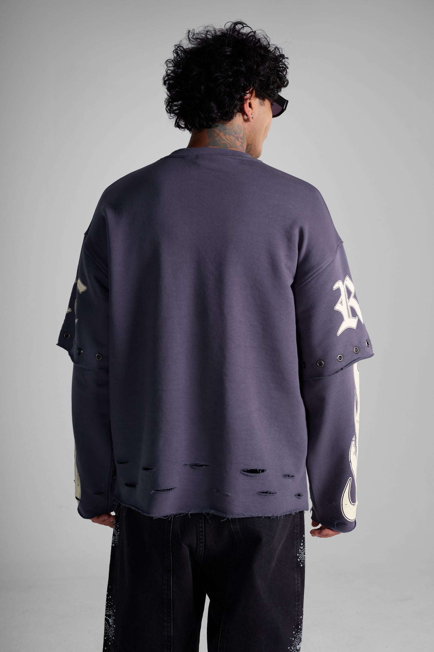 Sweat oversized "Property of Riches Paris"