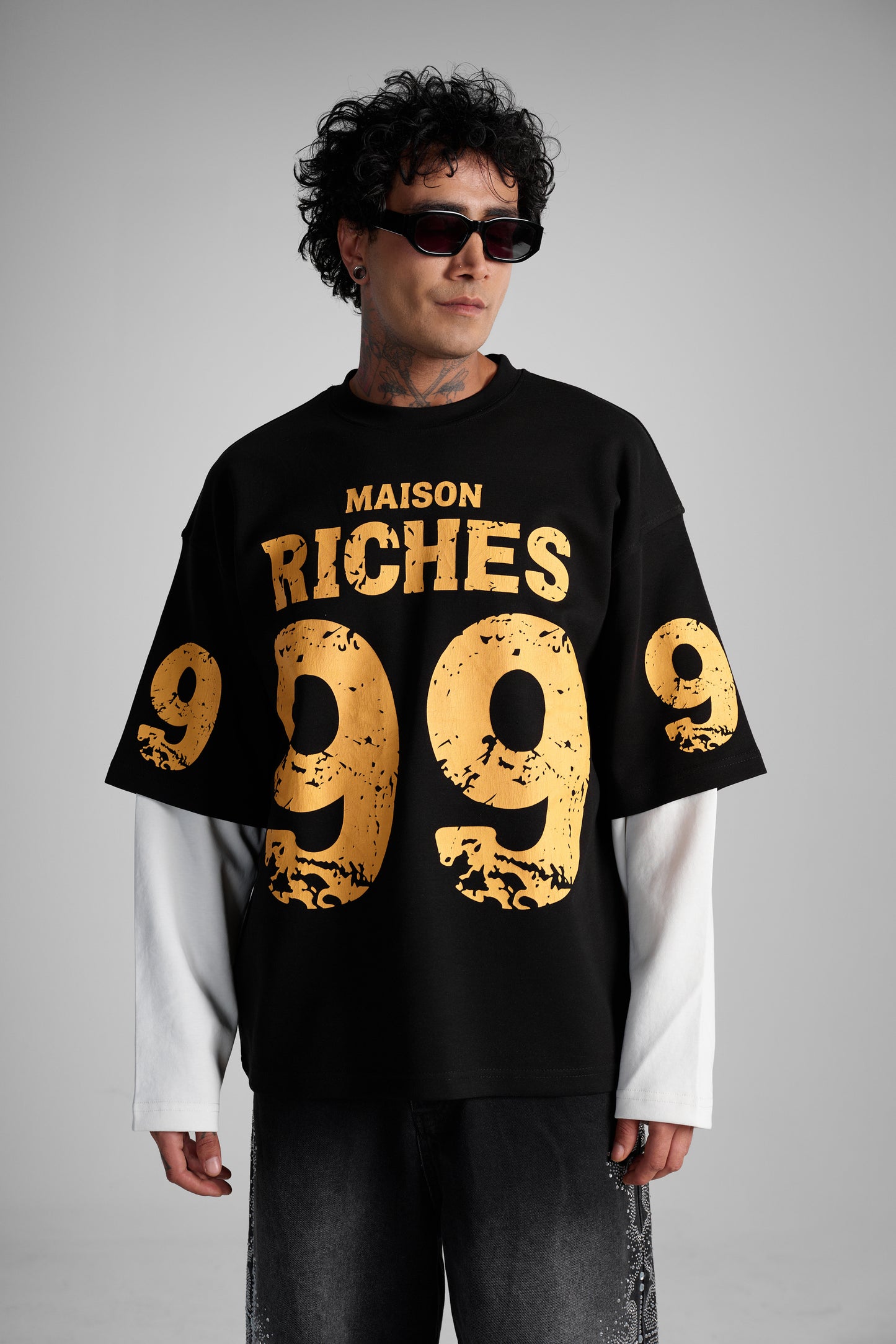 T-shirt oversize "Maison Riches 999"