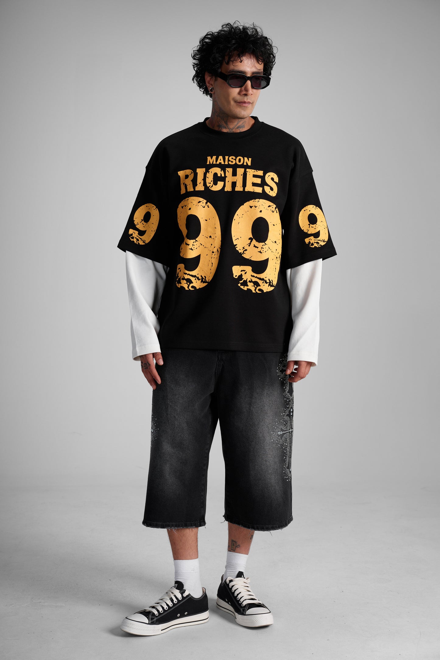 T-shirt oversize "Maison Riches 999"