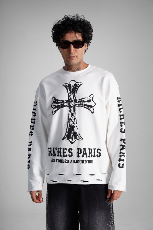 long sleeves blanc riche paris