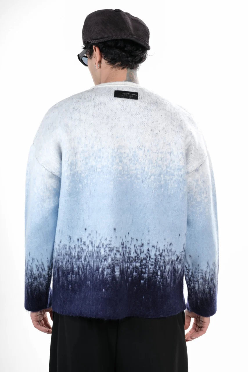 Pull Riches Paris Dégradé Bleu/ Marron