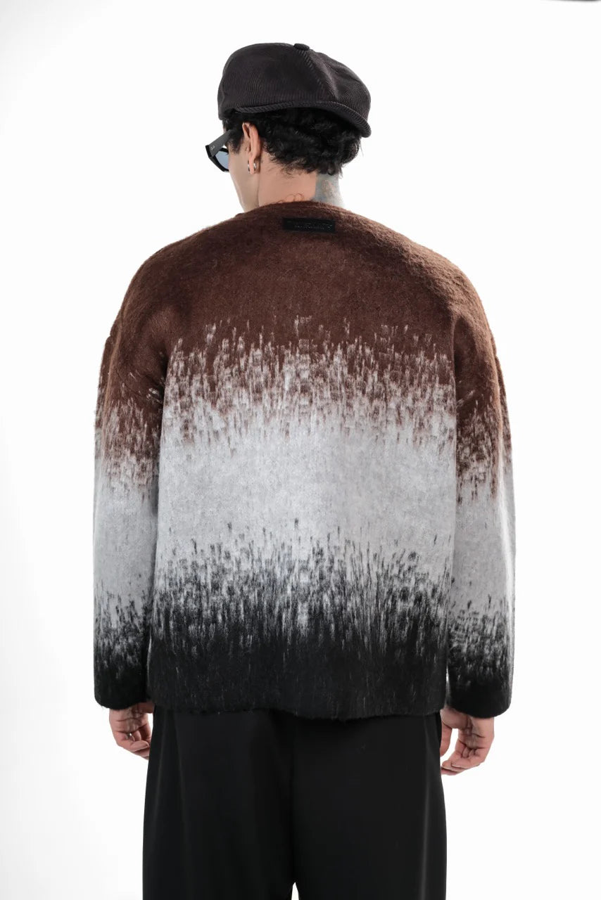 Pull Riches Paris Dégradé Bleu/ Marron