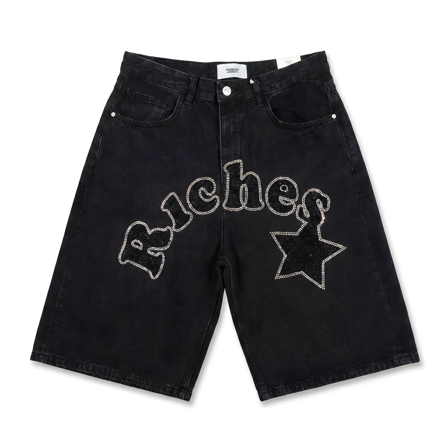 Shorts Baggy Strass "RICHES" — Black